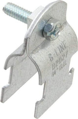 Cooper B-Line - 3/4" Pipe, 16 Gauge, Grade ASTM A1011," Pipe or Conduit Clamp - Zinc Plated, 400 Lb Capacity, All Conduit - Americas Tooling