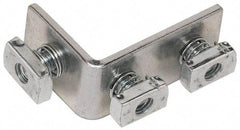 Cooper B-Line - Zinc Plated Carbon Steel 90° Preassembled Strut Fitting - 1/2" Bolt, 3 Holes, Used with Cooper B Line Channel & Strut (All Sizes Except B62 & B72) - Americas Tooling