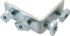 Cooper B-Line - Zinc Plated Carbon Steel 90° Preassembled Strut Fitting - 1/2" Bolt, 4 Holes, Used with Cooper B Line Channel & Strut (All Sizes Except B62 & B72) - Americas Tooling