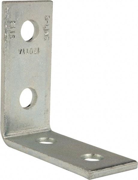 Cooper B-Line - Zinc Plated Carbon Steel 90° Strut Fitting - 1/2" Bolt, 4 Holes, Used with Cooper B Line Channel & Strut (All Sizes Except B62 & B72) - Americas Tooling