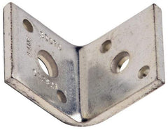 Cooper B-Line - 1/2 or 3/8" Rod, Zinc Plated Carbon Steel Reversible Angle Clip Reversible Angle Strut Clip - 500 Lb Capacity, 2 Holes, Used with Rod To Beam Or Wall Bracket - Americas Tooling