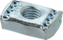 Cooper B-Line - 1/2" Rod, Zinc Plated Carbon Steel Channel Strut Nut with O Spring - 2000 Lb Capacity, 1/2" Bolt, 1 Hole, Used with Cooper B Line B11, B12, B22, B24, B26 & B32 Channel & Strut - Americas Tooling