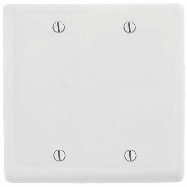 Hubbell Wiring Device-Kellems - Wall Plates Wall Plate Type: Blank Wall Plate Color: White - Americas Tooling