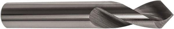 Precision Twist Drill - 3/16" Body Diam, 90°, 3" OAL, Solid Carbide Spotting Drill - Americas Tooling