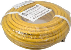 PRO-SOURCE - 1/4" ID x 15/32" OD 50' Long Multipurpose Air Hose - MNPT x MNPT Ends, 300 Working psi, 23 to 150°F, 1/4" Fitting, Yellow - Americas Tooling