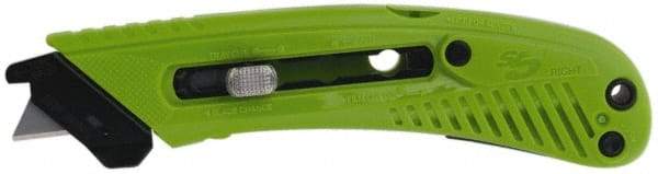 PHC - Retractable Utility Knife - 1-5/8" Blade, Lime Green Plastic Handle, 1 Blade Included - Americas Tooling