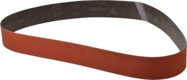 3M - 2" Wide x 48" OAL, 60 Grit, Ceramic Abrasive Belt - Ceramic, Medium, Coated, YF Weighted Cloth Backing, Wet/Dry, Series 777F - Americas Tooling