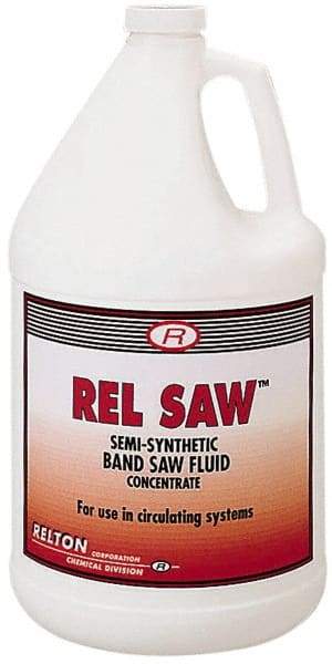 Relton - Rel Saw, 1 Gal Bottle Sawing Fluid - Semisynthetic, For Cleaning - Americas Tooling