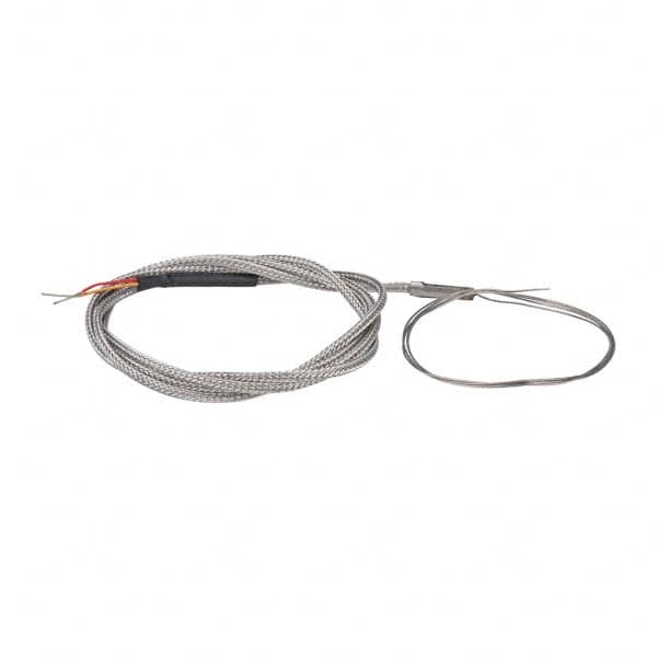 Thermo Electric - 0 to 2012°F, K Flexible, Thermocouple Probe - 3 Ft. Cable Length, Stripped Ends, 25 Inch Probe Sheath Length, 4 Sec Response Time - Americas Tooling