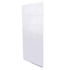 Ghent Aria Low Profile Magnetic Glass Whiteboard, 4'H x 3'W, Vertical, White