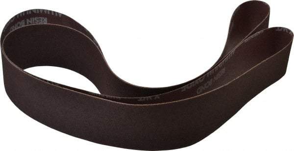 Norton - 2" Wide x 72" OAL, 100 Grit, Aluminum Oxide Abrasive Belt - Aluminum Oxide, Fine, Coated, X Weighted Cloth Backing, Series R228 - Americas Tooling