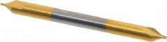 Hertel - #0 Plain Cut 60° Incl Angle Solid Carbide Combo Drill & Countersink - Americas Tooling