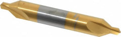 Hertel - #4 Plain Cut 60° Incl Angle Solid Carbide Combo Drill & Countersink - Americas Tooling