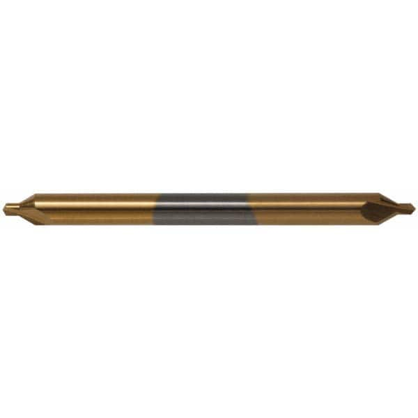 Hertel - #5 Plain Cut 60° Incl Angle Solid Carbide Combo Drill & Countersink - Americas Tooling