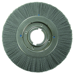 10 x 1-1/8 x 2'' Arbor - Crimped Nylox Filament 80 Grit Straight Wheel - Americas Tooling