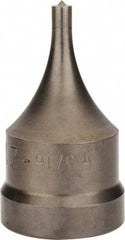 Cleveland Steel Tool - 1-7/32 Inch Diameter Round Ironworker Die - 2 Inch Head Diameter, 1-1/8 Inch Head Height - Americas Tooling