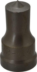 Cleveland Steel Tool - 3/4 Inch Diameter Round Ironworker Punch - 1-1/32 Inch Body Diameter, 1-5/32 Inch Head Diameter, 1-15/16 Inch Overall Length - Americas Tooling