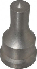 Cleveland Steel Tool - 11/16 Inch Diameter Round Ironworker Punch - 1-7/32 Inch Body Diameter, 1-3/8 Inch Head Diameter, 2-3/8 Inch Overall Length - Americas Tooling