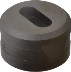 Cleveland Steel Tool - 1-3/32 Inch Long x 15/32 Inch Wide Oblong Ironworker Die - 1-13/16 Inch Head Diameter, 1-1/8 Inch Head Height - Americas Tooling