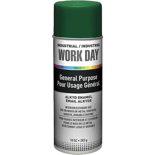 Krylon - Green, Gloss, Enamel Spray Paint - 9 to 13 Sq Ft per Can, 10 oz Container, Use on Ceramics, Glass, Metal, Plaster, Wood - Americas Tooling