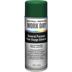 Krylon - Green, Gloss, Enamel Spray Paint - 9 to 13 Sq Ft per Can, 10 oz Container, Use on Ceramics, Glass, Metal, Plaster, Wood - Americas Tooling