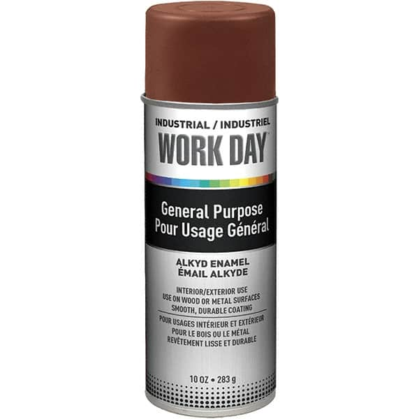 Krylon - Brown, Gloss, Enamel Spray Paint - 9 to 13 Sq Ft per Can, 10 oz Container, Use on Ceramics, Glass, Metal, Plaster, Wood - Americas Tooling