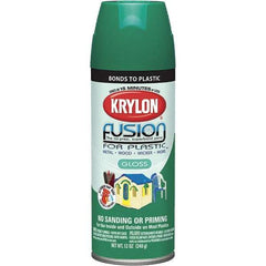 Krylon - Spring Grass, Gloss, Direct to Plastic Spray Paint - Up to 25 Sq Ft per Can, 12 oz Container, Use on Fiberglass, Hard Vinyl, Plastics, PVC, Resin - Americas Tooling