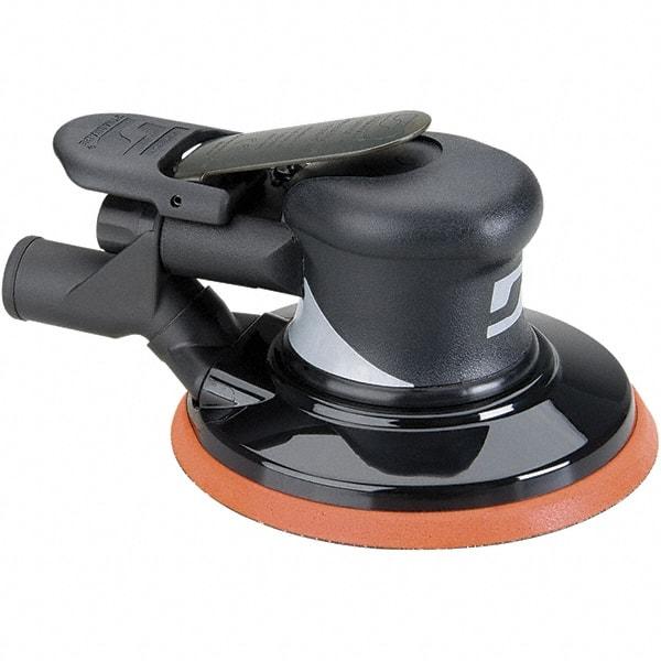 Dynabrade - 12,000 OPM, 18 CFM Air Consumption, Palm Air Orbital Sander - Round Pad, 1/4 NPT Inlet - Americas Tooling