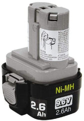 Makita - 9.6 Volt NiMH Power Tool Battery - 2.6 Ahr Capacity, 1 hr Charge Time - Americas Tooling