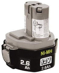 Makita - 12 Volt NiMH Power Tool Battery - 2.6 Ahr Capacity, 1 hr Charge Time, Series Mforce - Americas Tooling