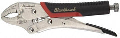 Blackhawk by Proto - 7-1/4" OAL Curved Jaw Locking Pliers - 1-19/64" Jaw Width, 7/16" Jaw Depth, Standard Handle - Americas Tooling