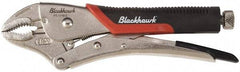 Blackhawk by Proto - 8-5/8" OAL Curved Jaw Locking Pliers - 1-39/64" Jaw Width, 9/16" Jaw Depth, Standard Handle - Americas Tooling