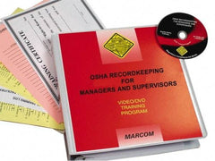 Marcom - OSHA Recordkeeping for Managers and Supervisors, Multimedia Training Kit - 20 Minute Run Time DVD, English and Spanish - Americas Tooling