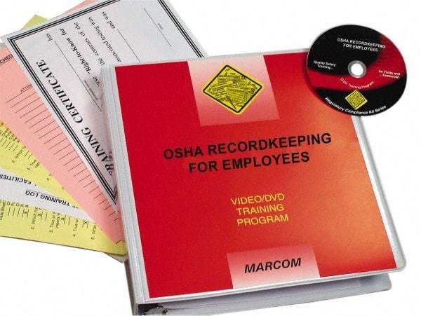 Marcom - OSHA Recordkeeping for Employees, Multimedia Training Kit - 14 Minute Run Time DVD, English and Spanish - Americas Tooling