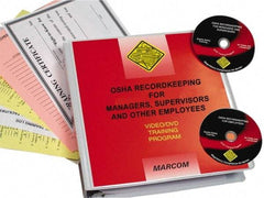 Marcom - OSHA Recordkeeping for Managers, Supervisors and Employees, Multimedia Training Kit - 37 Minute Run Time DVD, English and Spanish - Americas Tooling