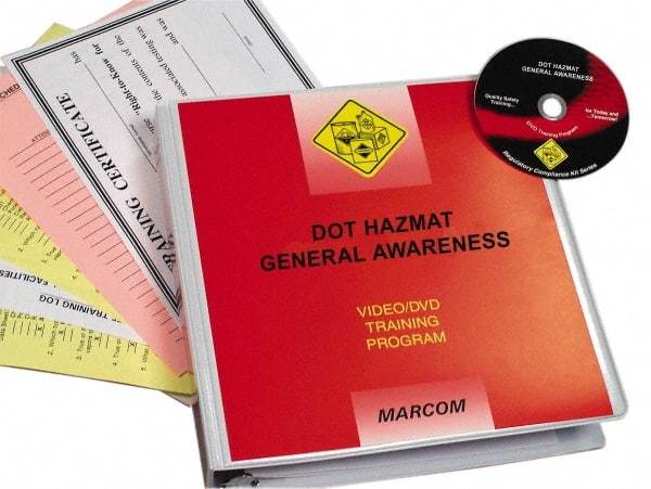 Marcom - DOT HazMat General Awareness, Multimedia Training Kit - 17 Minute Run Time DVD, English and Spanish - Americas Tooling