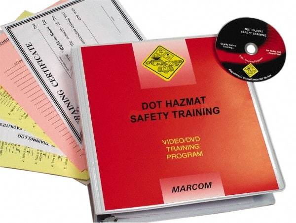 Marcom - DOT HazMat Safety, Multimedia Training Kit - 18 Minute Run Time DVD, English and Spanish - Americas Tooling