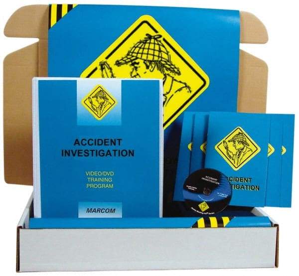 Marcom - Accident Investigation, Multimedia Training Kit - 13 Minute Run Time DVD, English and Spanish - Americas Tooling