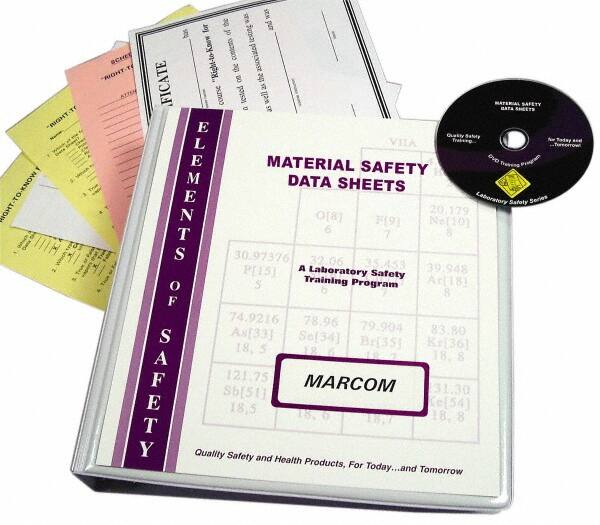 Marcom - Using Material Safety Data Sheets in the Laboratory, Multimedia Training Kit - DVD, English - Americas Tooling