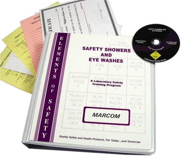 Marcom - Safety Showers and Eye Washes in the Laboratory, Multimedia Training Kit - DVD, English - Americas Tooling