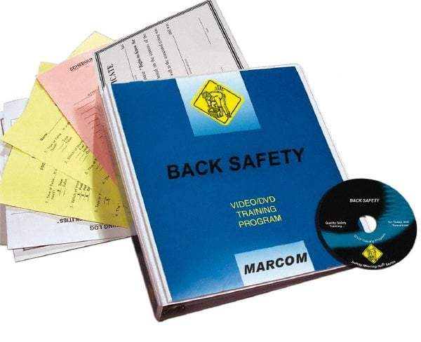 Marcom - Back Safety, Multimedia Training Kit - 21 Minute Run Time DVD, English and Spanish - Americas Tooling