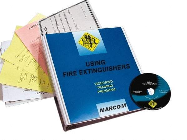 Marcom - Using Fire Extinguishers, Multimedia Training Kit - 18 Minute Run Time DVD, English and Spanish - Americas Tooling