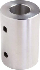 Climax Metal Products - 3/8" Inside x 3/4" Outside Diam, Set Screw Rigid Coupling - 1" Long - Americas Tooling