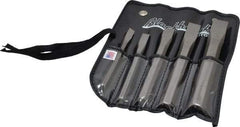 Blackhawk by Proto - 5 Piece Cold Chisel Set - 5-1/4, 5-1/2, 6-1/2, 7 & 7-1/2" OAL, Sizes Included 5/16 to 3/4" - Americas Tooling