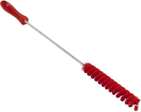 Vikan - 3/4" Diam Polyester Valve Brush - 19-5/8" OAL, 5-3/4" Head Length, Polypropylene & Stainless Steel Handle - Americas Tooling