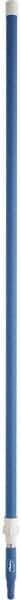 Vikan - 115 x 1-1/4" Aluminum Squeegee Handle - European Threaded Connection, Blue, Telescoping - Americas Tooling