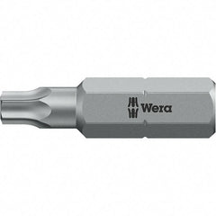 Wera - 1/4" Drive T20 Torx Screwdriver Bit - 1" OAL, Insert Bit - Americas Tooling