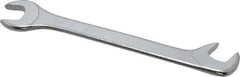 Facom - 7mm Stubby Extra Thin Open End Wrench - 3-9/64" OAL, Double End, Satin Finish, 15° & 75° Head Angle - Americas Tooling