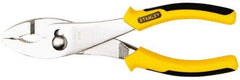 Stanley - 8-3/8" OAL, 1-11/16" Jaw Length, Slip Joint Pliers - 2 Positions, Serrated Jaw, Slip Joint Head, Slip Joint Plier Tool, Serrated Pipe Jaw - Americas Tooling