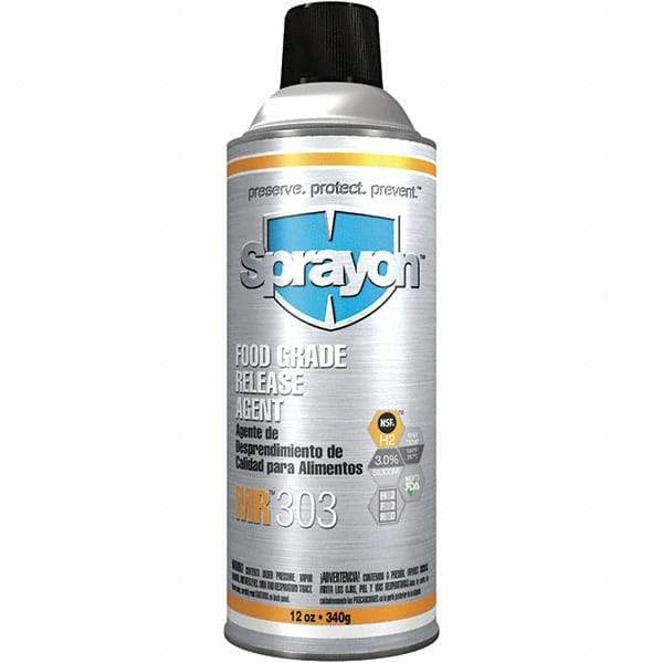 Sprayon - 16 Ounce Aerosol Can, Clear, General Purpose Mold Release - Food Grade, Silicone Composition - Americas Tooling